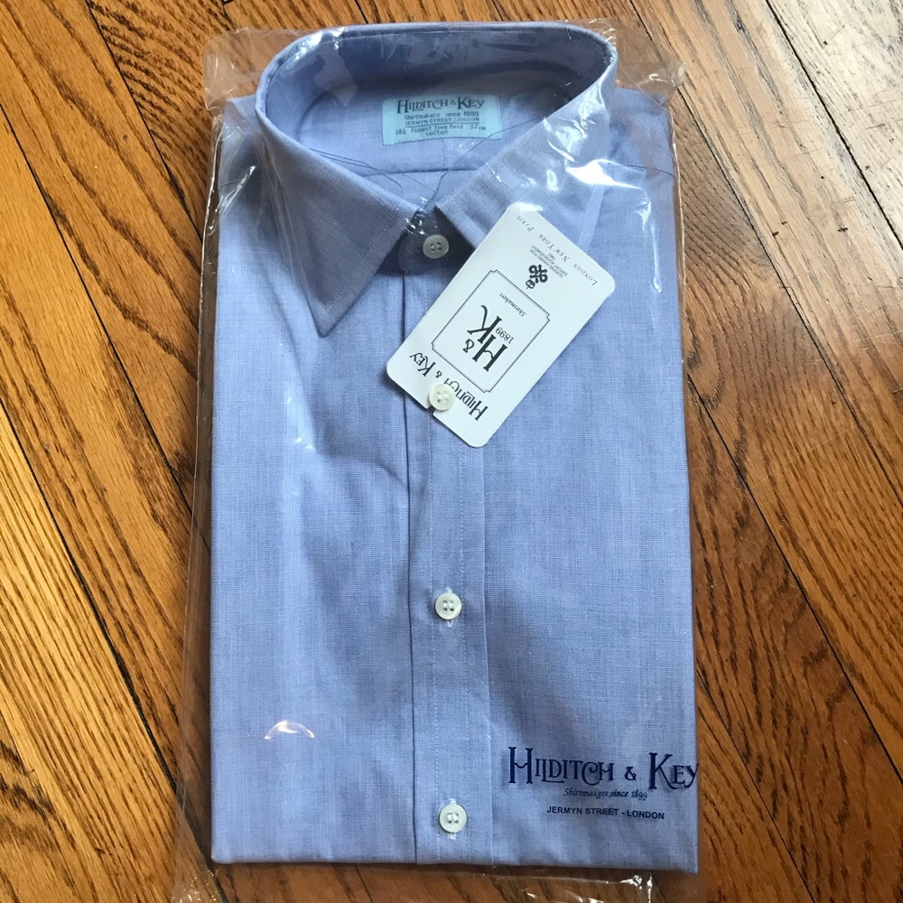 Hilditch & Key Classic Fit 14.5 Men’s Dress Shirt